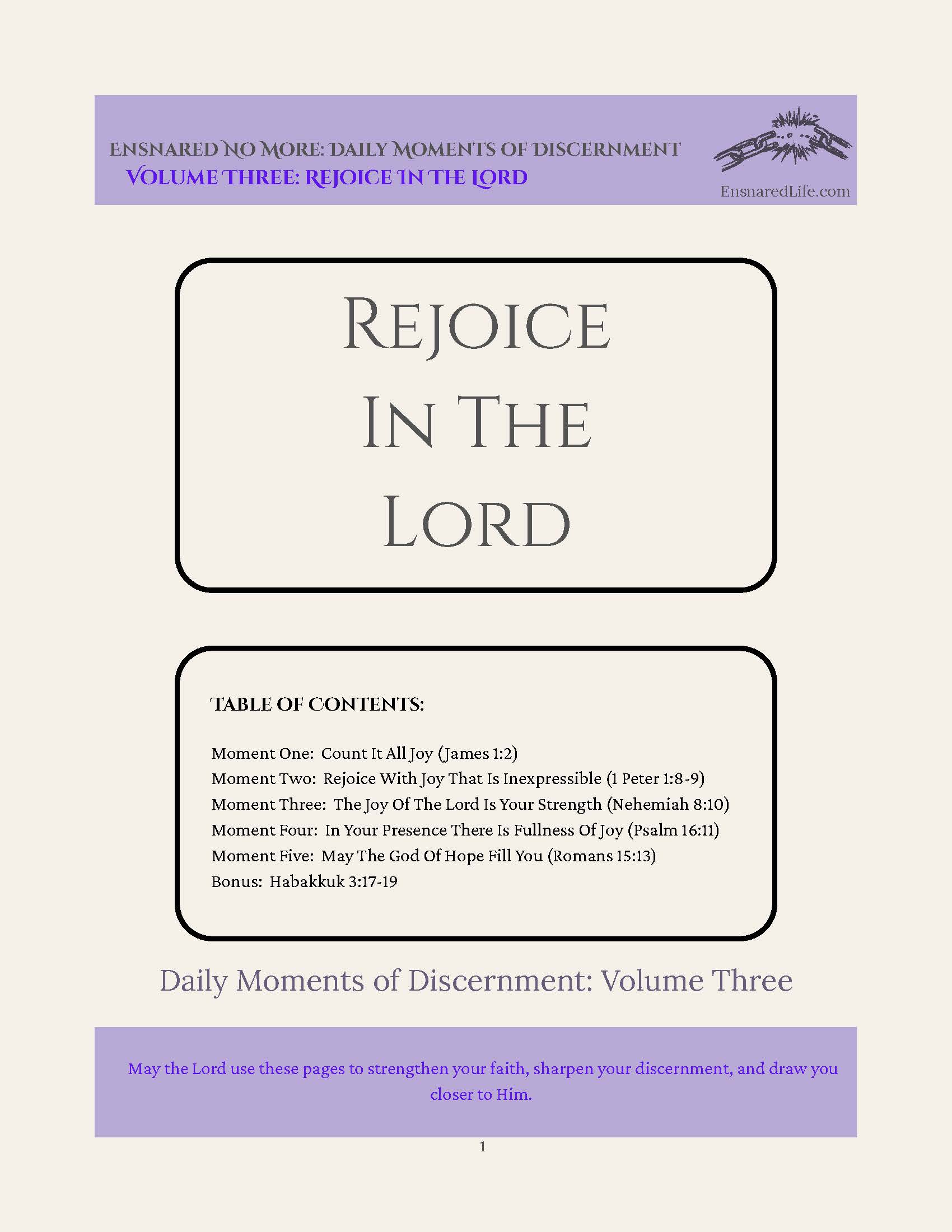 Rejoice in the Lord